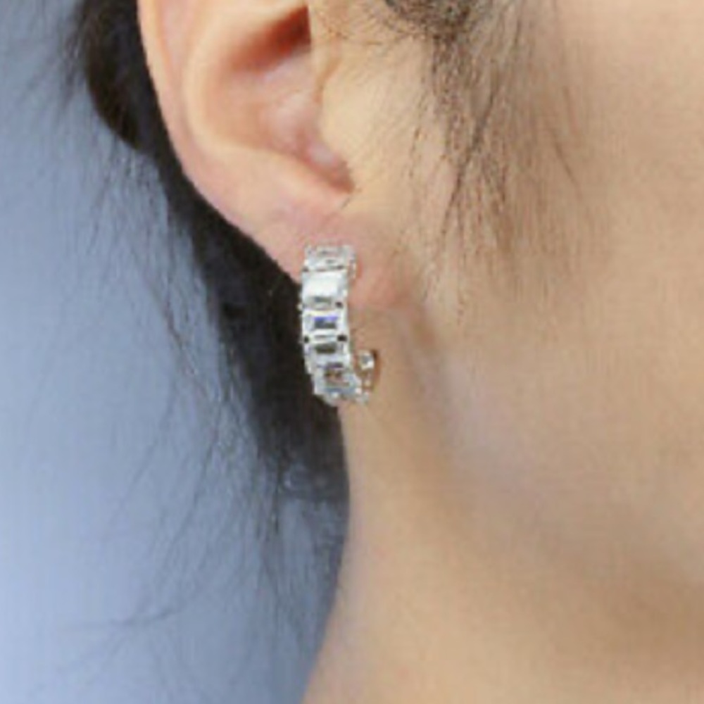 New Sterling silver diamond Earrings - Picture 2 of 4